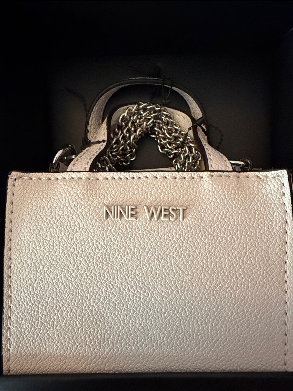 Nine West Beige Logo-Print Tote with Matching Mini Crossbody - Picture 3 of 5
